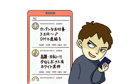 SNSを利用した勧誘の仕組み