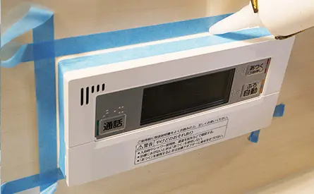 浴室リモコンのシーリング