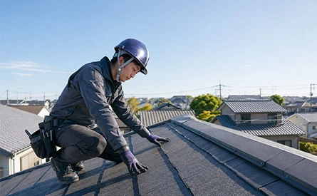 屋根専門業者による点検